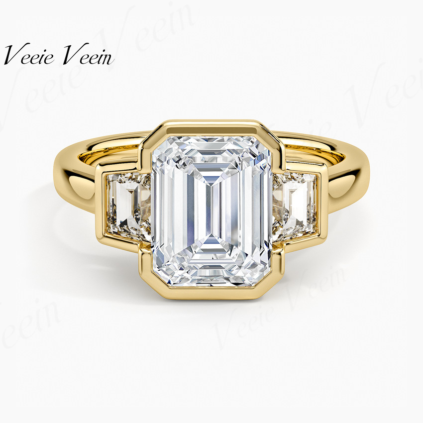 Moissanite Ring - خاتم فضة عيار 925 من فيي