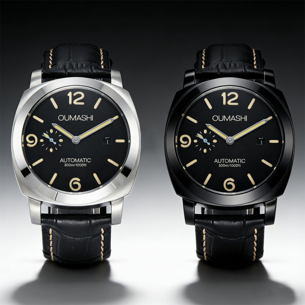 Jewellery Watches - ساعة رجالية 44 ملم بحركة سيجل