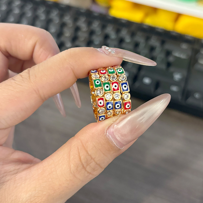 Moissanite Ring - 2024 جديد ملون أحمر وردي أزرق