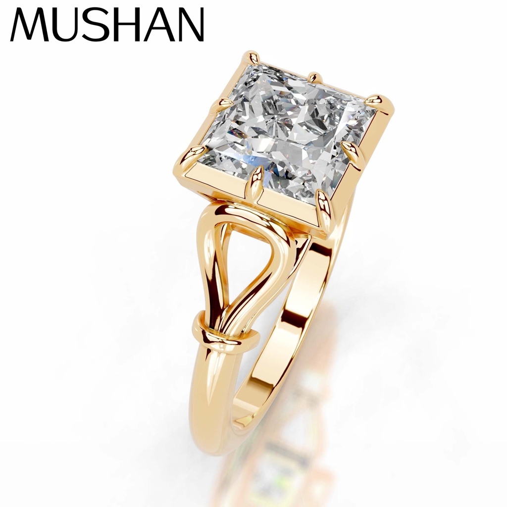 Moissanite Ring - خاتم موسانيت فاخر من الفضة الإسترلينية