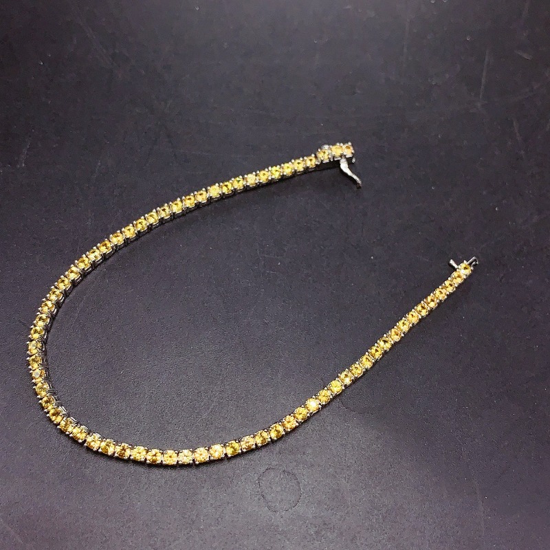 Gemstone Bracelet Healing - سوار تنس سيترين طبيعي شفاء الطاقة