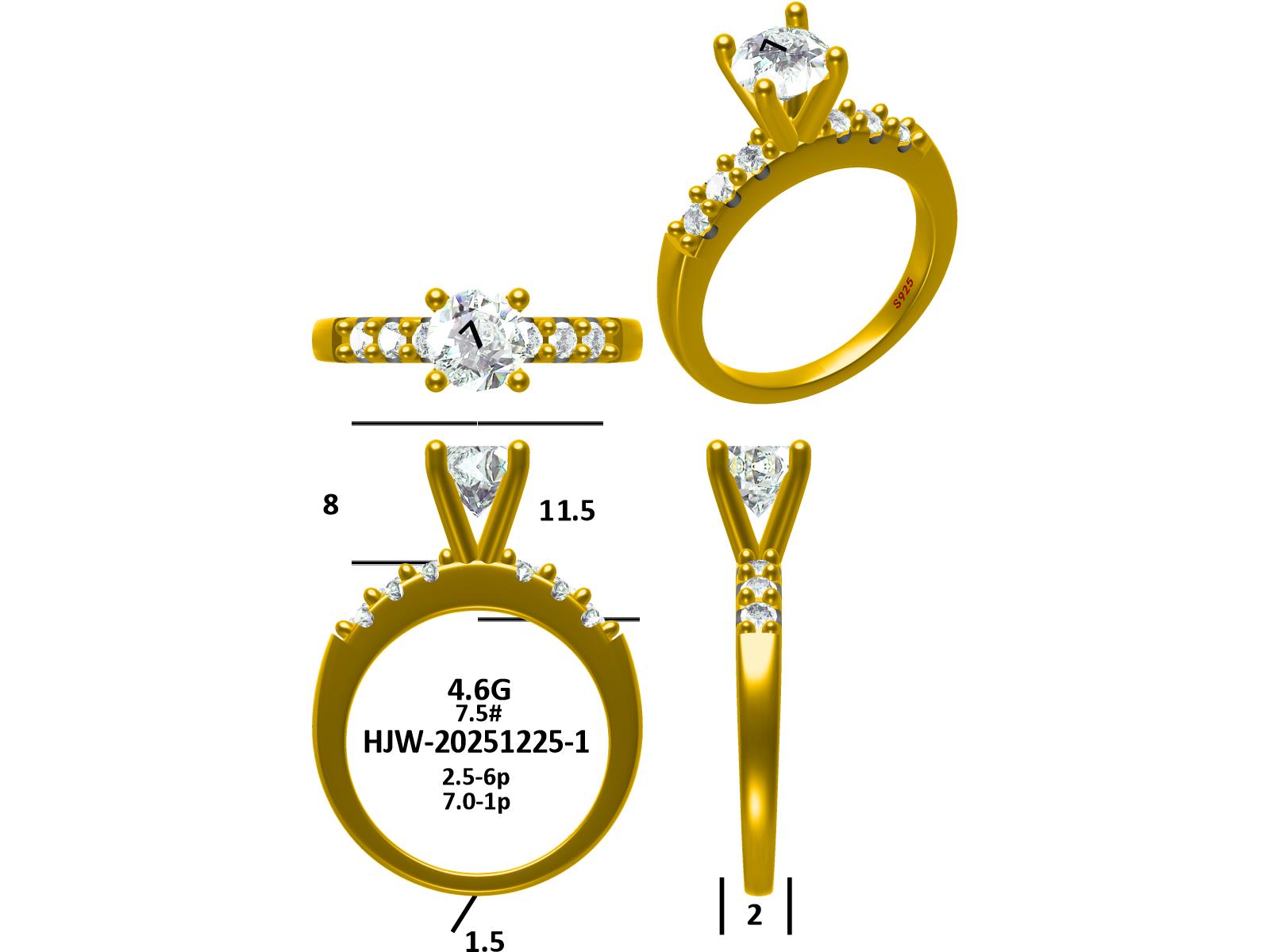Moissanite Ring - منتجات سميوي المخصصة