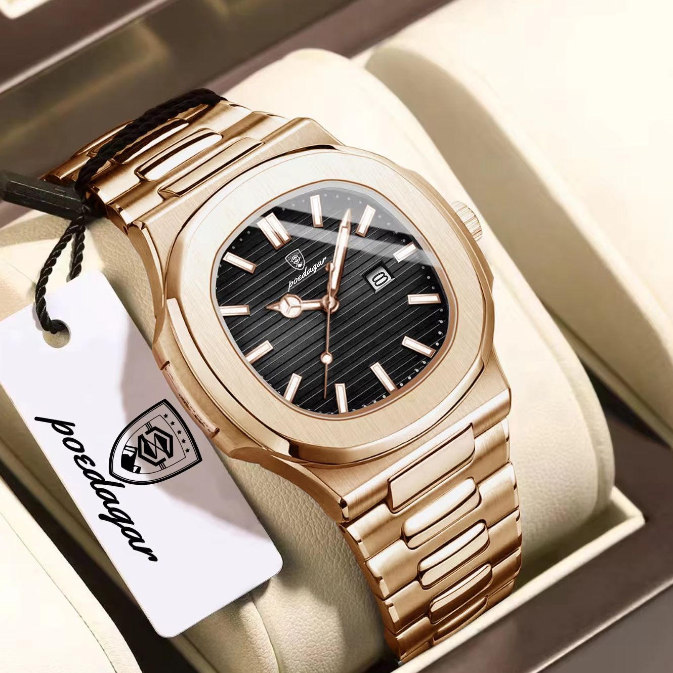 Rg Watches & Jewelry Gmbh - ساعة يد رجالية فاخرة من POEDAGAR،