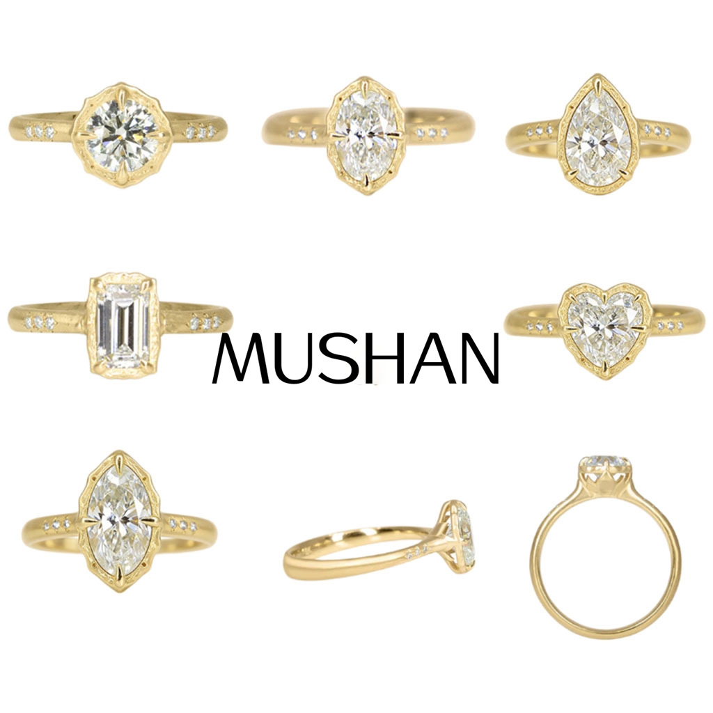 Moissanite Ring - خاتم مخصص من الفضة الإسترلينية عيار
