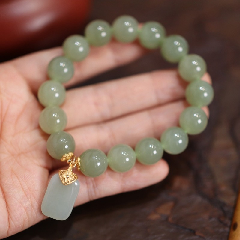 Gemstone Bracelet Healing - سوار من حجر اليشم الطبيعي من