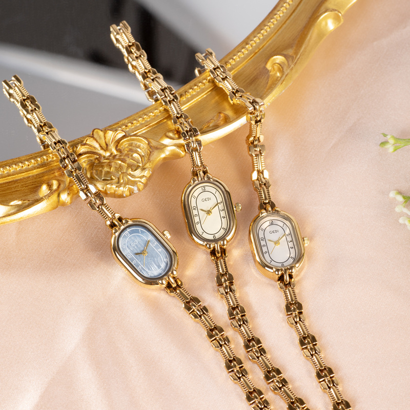 Jewelry Watches Vintage - خمر سوار ساعة المرأة ريترو الذهب