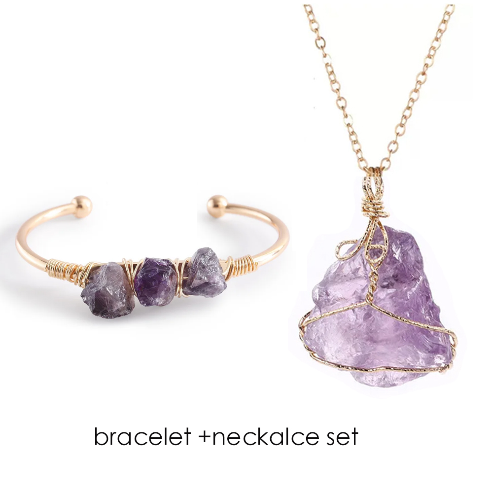 Gemstone Bracelet Healing - أساور أساور مفتوحة من الحجر الطبيعي