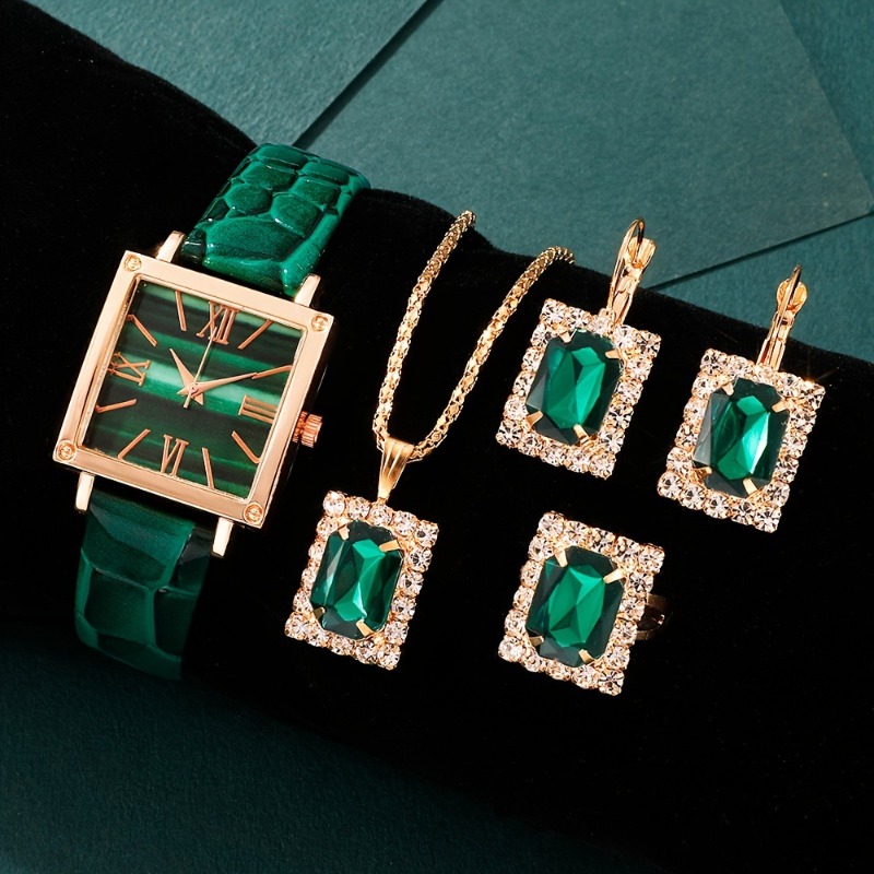 مجموعة من 5 قطع: ساعة يد نسائي - مراجعة Jewelry Watches Vintage وسعره