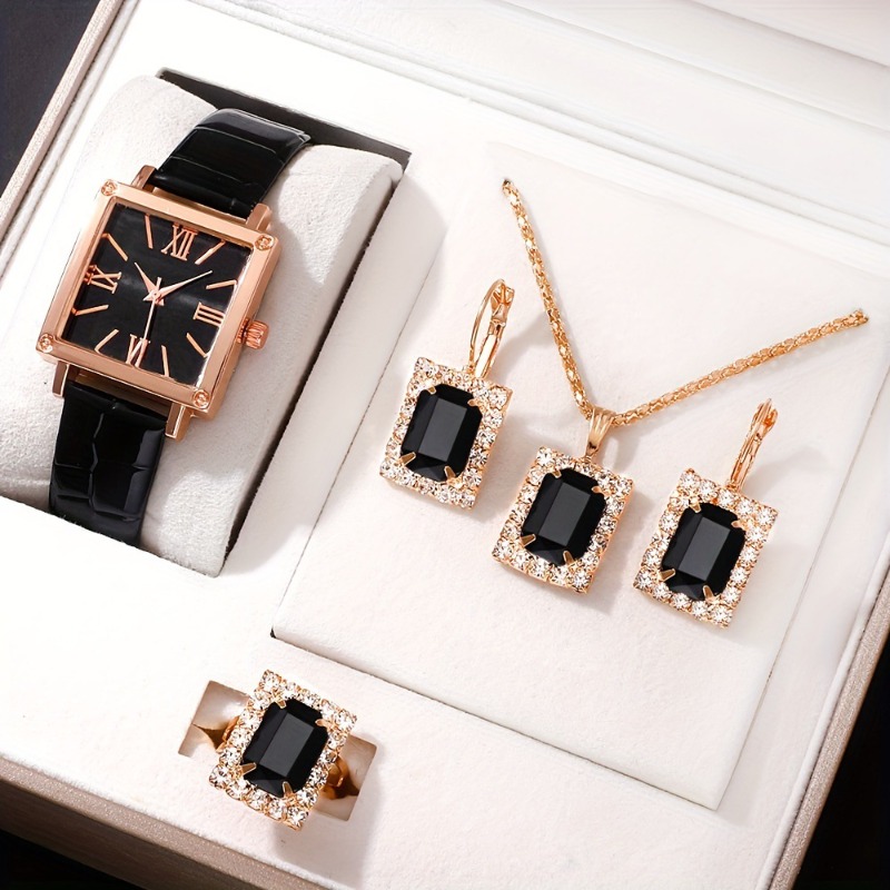 مجموعة من 5 قطع: ساعة يد نسائي - مراجعة Jewelry Watches Vintage وسعره