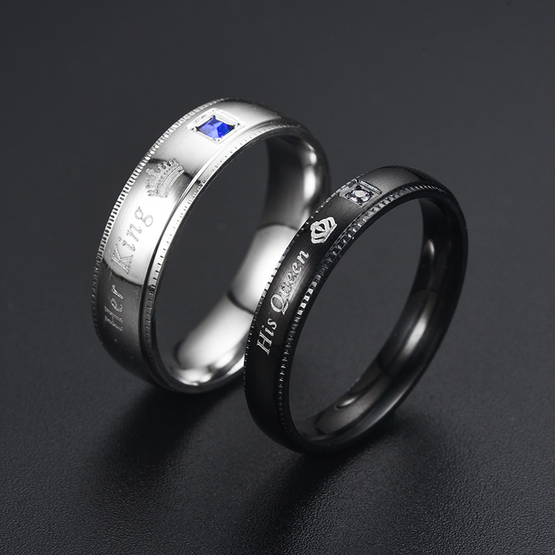 خاتم بسيط للأزواج من التيتانيو - مراجعة Moissanite Ring وسعره