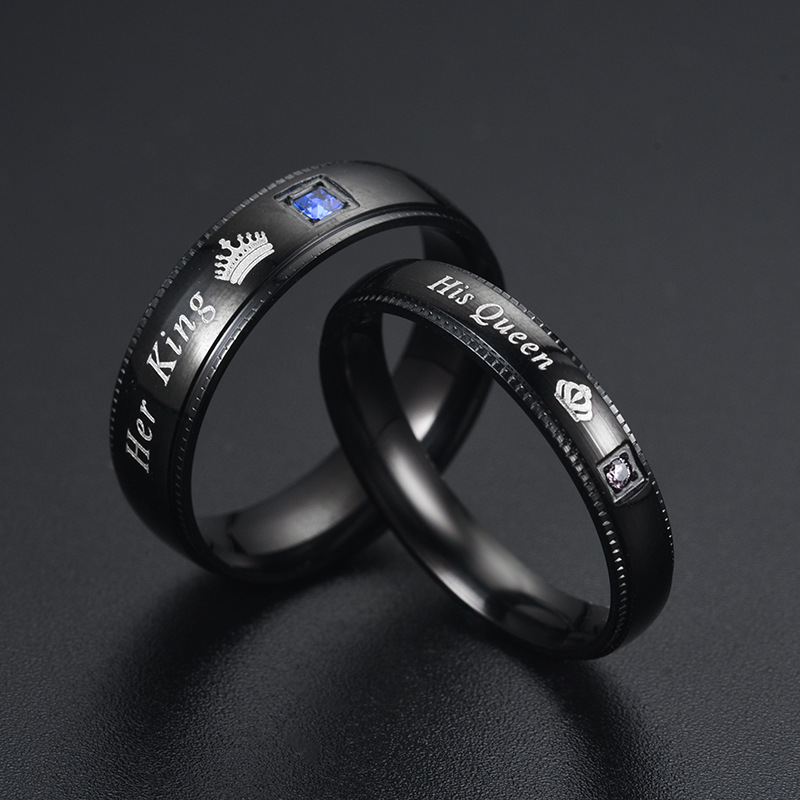 خاتم بسيط للأزواج من التيتانيو - مراجعة Moissanite Ring وسعره