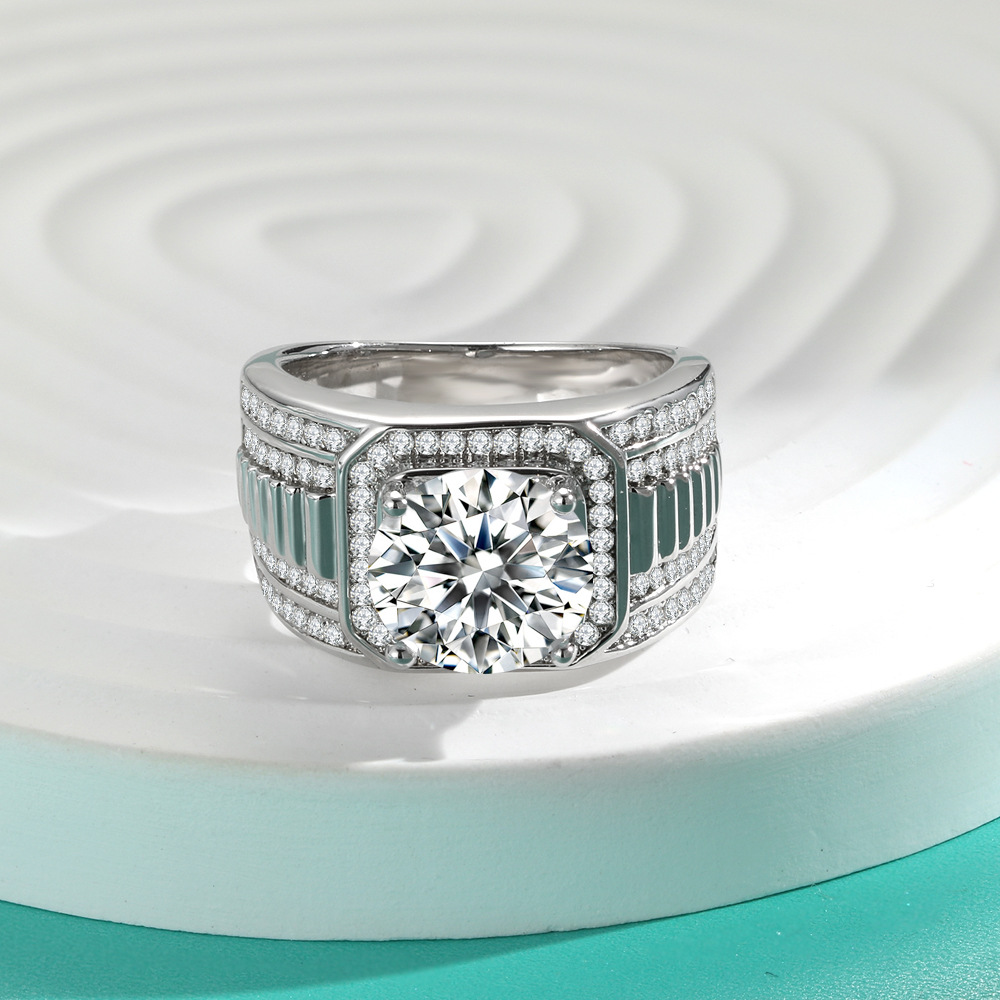 خواتم الماس الموزانيت للرجال ب - مراجعة Moissanite Ring وسعره