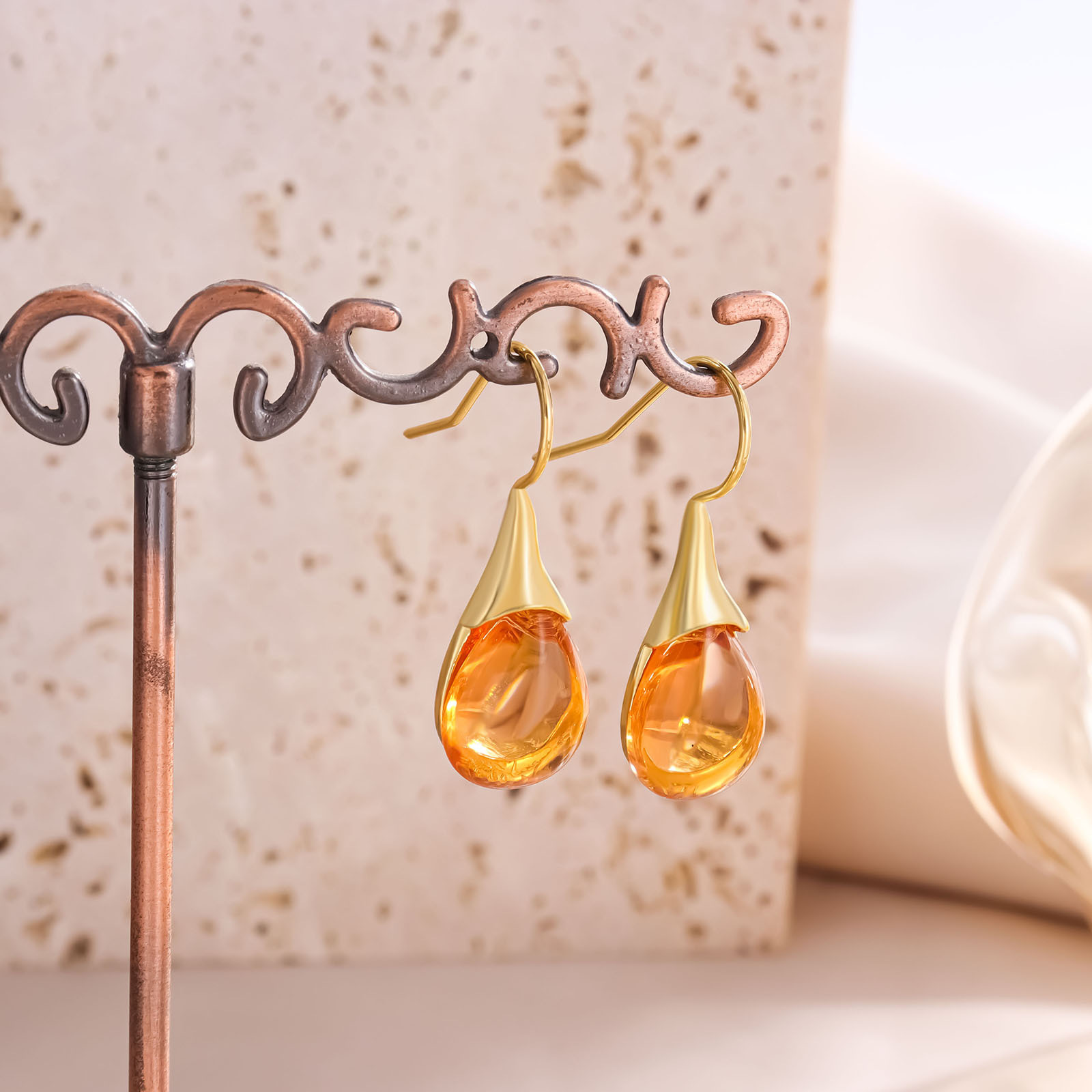 العصرية النساء القط العين الأح - مراجعة Opal Earrings Dangle وسعره