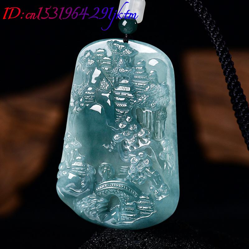 قلادة من اليشم البورمي الطبيعي - مراجعة Necklace Pendant وسعره