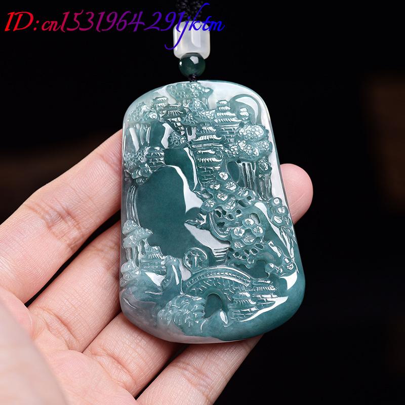 قلادة من اليشم البورمي الطبيعي - مراجعة Necklace Pendant وسعره
