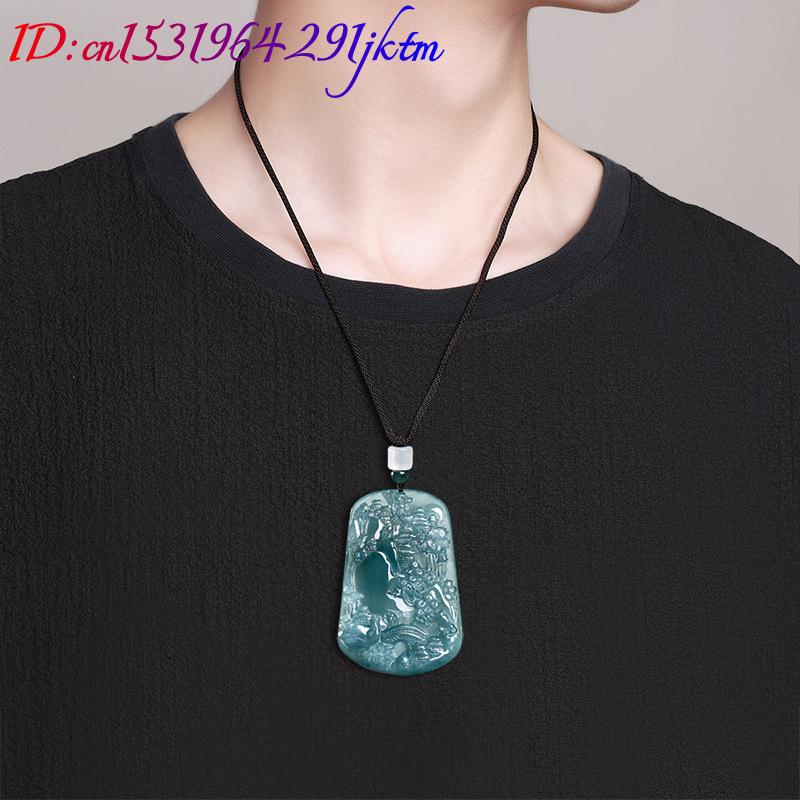 قلادة من اليشم البورمي الطبيعي - مراجعة Necklace Pendant وسعره
