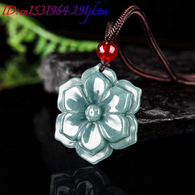 قلادة زهرة من اليشم البورمي، إ - مراجعة Necklace Pendant وسعره