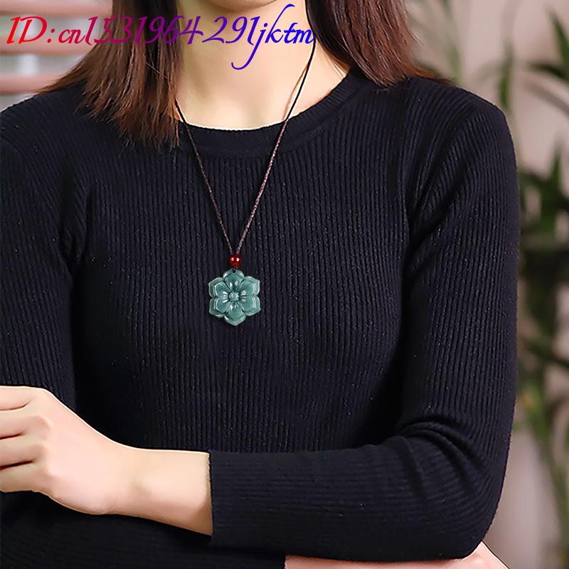 قلادة زهرة من اليشم البورمي، إ - مراجعة Necklace Pendant وسعره
