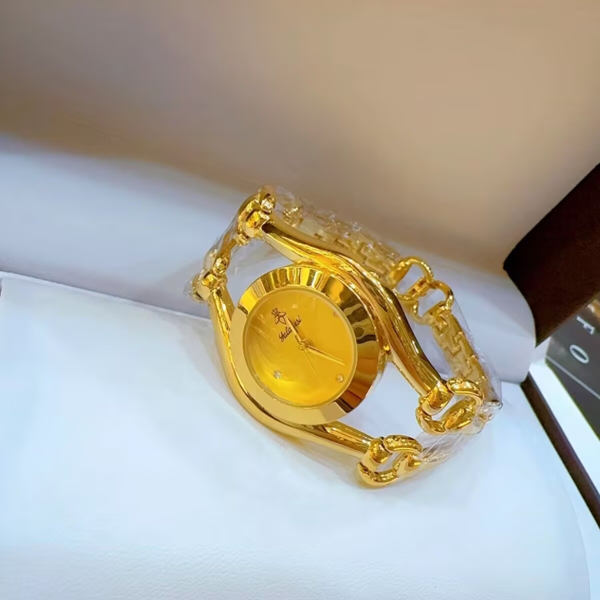 ساعة فرنسية جديدة مطلية بالذهب - مراجعة Jewelry Watch وسعره