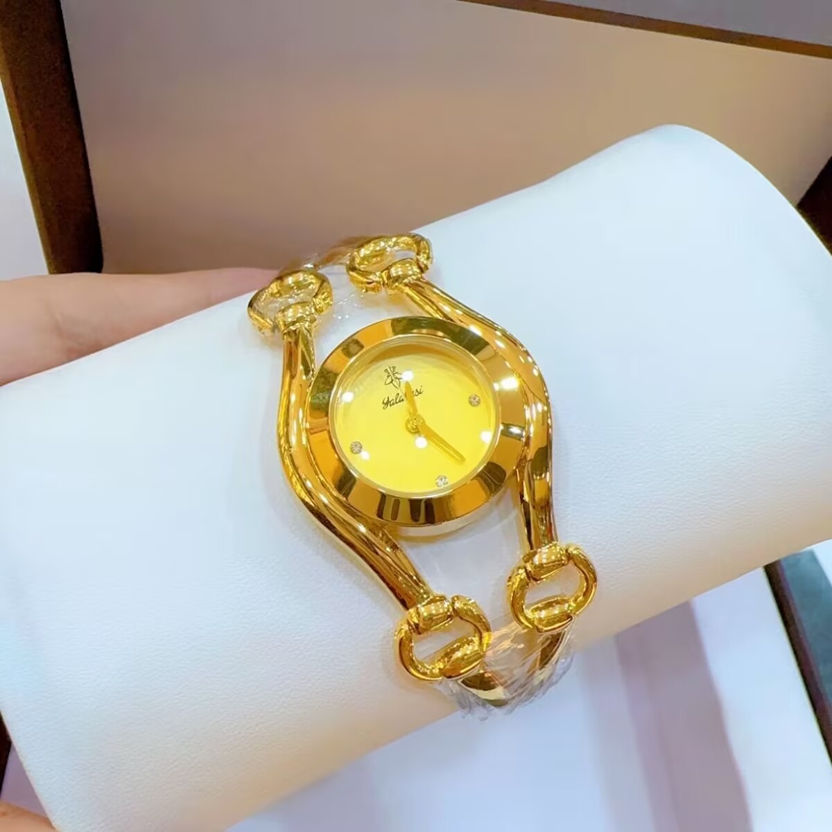 ساعة فرنسية جديدة مطلية بالذهب - مراجعة Jewelry Watch وسعره