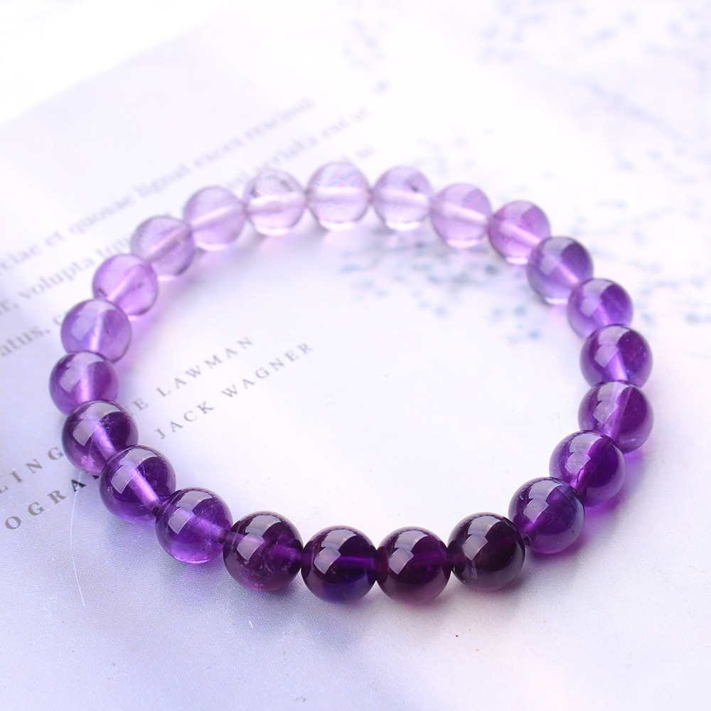 سوار من حجر الكوارتز الأرجواني - مراجعة Gemstone Bracelet Healing وسعره