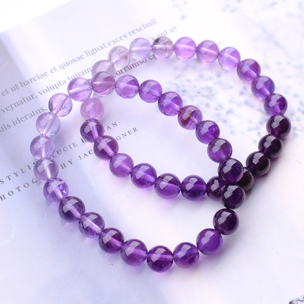 سوار من حجر الكوارتز الأرجواني - مراجعة Gemstone Bracelet Healing وسعره