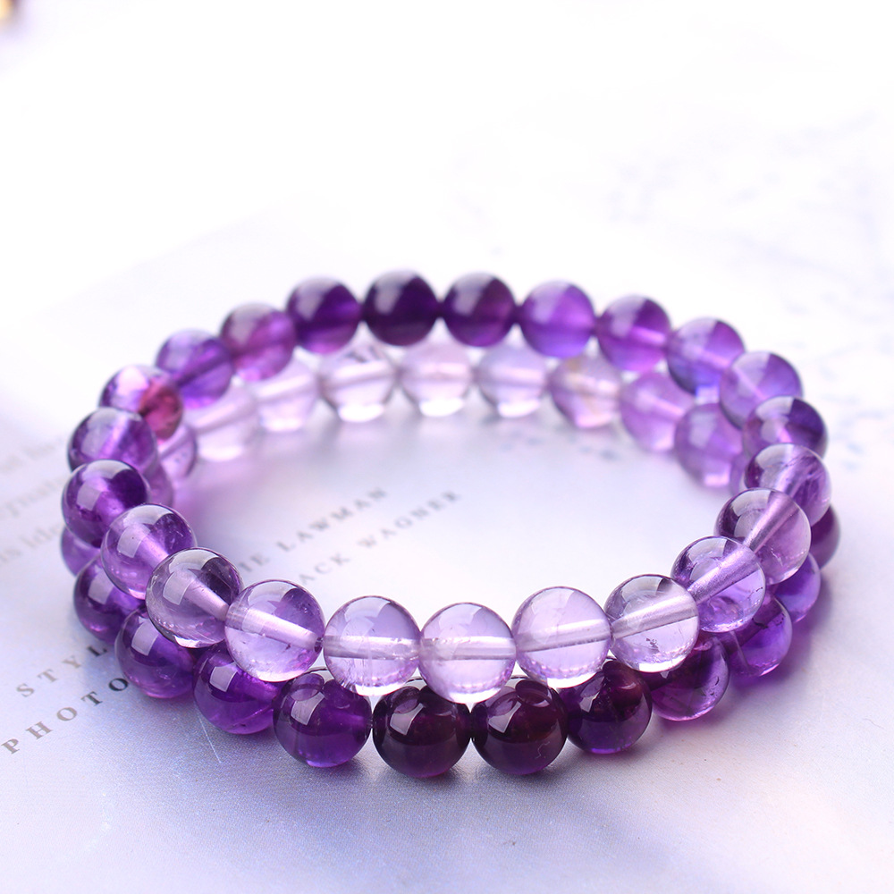 سوار من حجر الكوارتز الأرجواني - مراجعة Gemstone Bracelet Healing وسعره