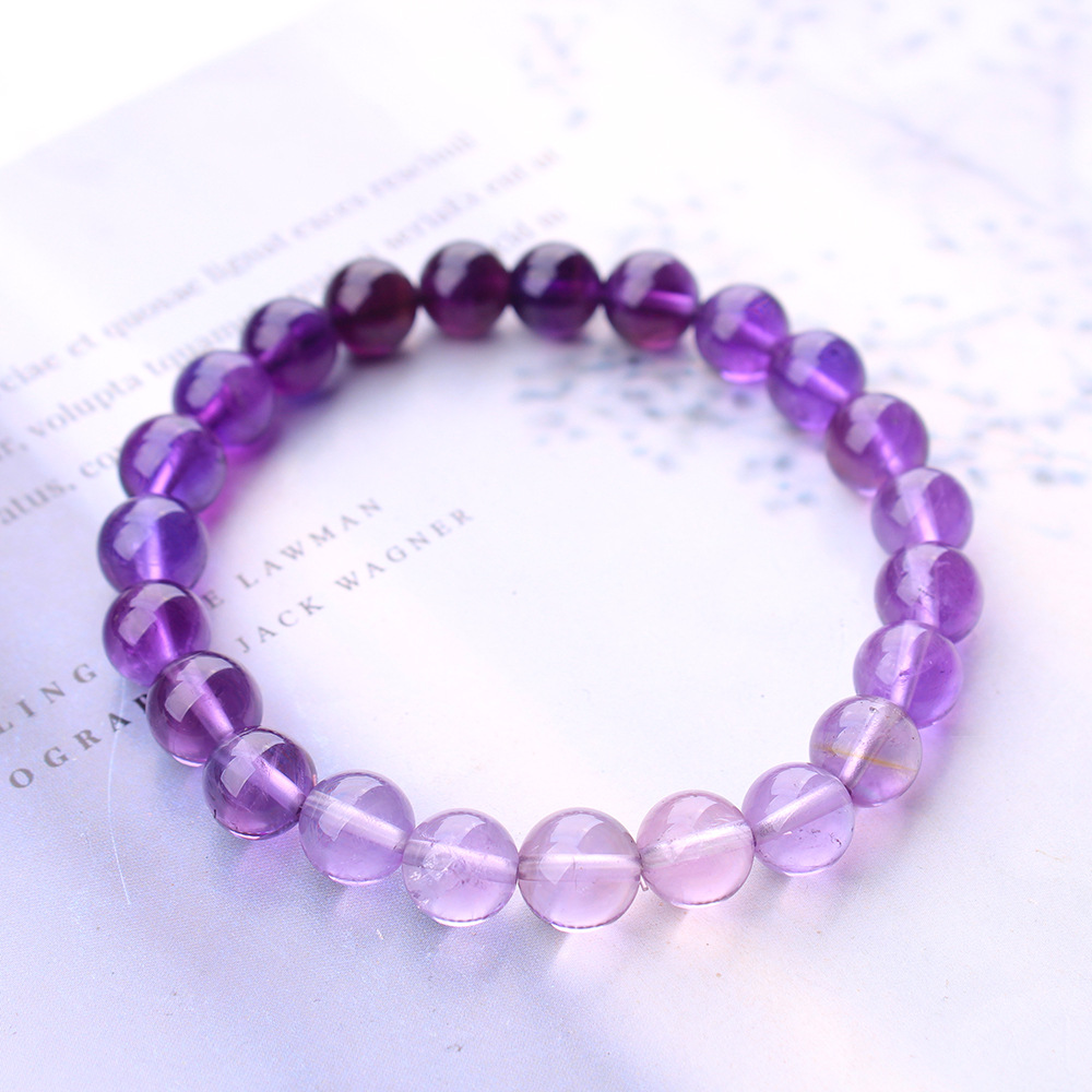 سوار من حجر الكوارتز الأرجواني - مراجعة Gemstone Bracelet Healing وسعره