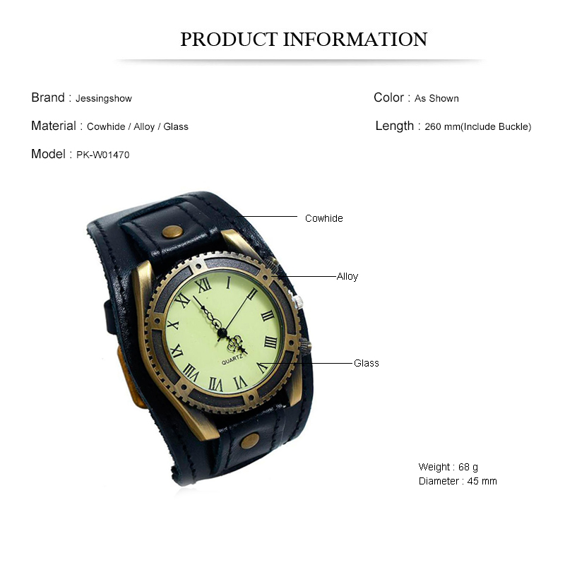 2025 حار بيع خمر جلد البقر سوا - مراجعة Jewelry Watches Vintage وسعره