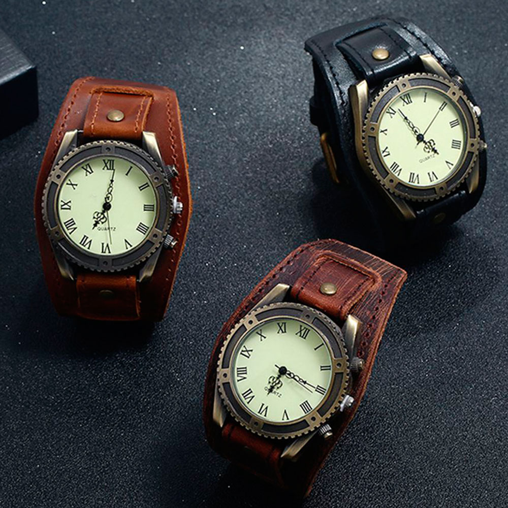 2025 حار بيع خمر جلد البقر سوا - مراجعة Jewelry Watches Vintage وسعره