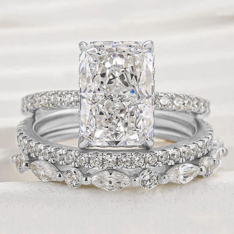 خاتم موسانيت فاخر مطلي بالذهب  - مراجعة Moissanite Ring وسعره