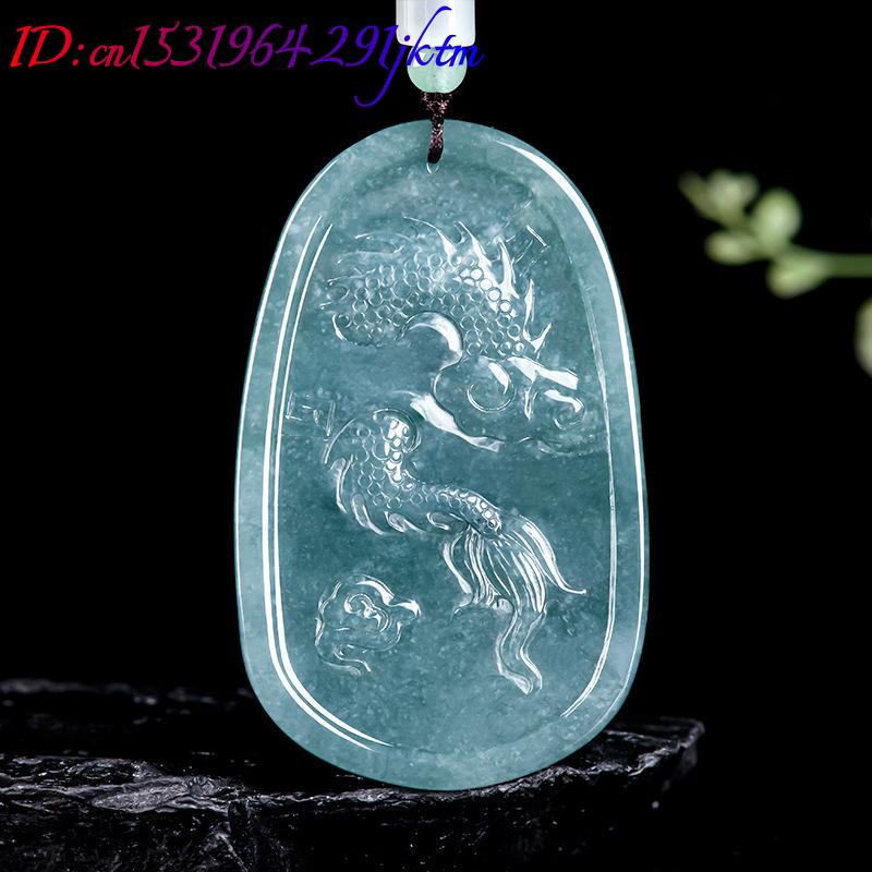 قلادة التنين من اليشم البورمي، - مراجعة Necklace Pendant وسعره