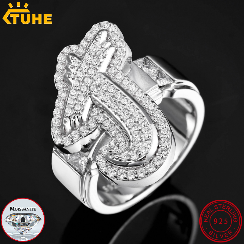 خاتم مخصص من الفضة عيار 925 مر - مراجعة Moissanite Ring وسعره