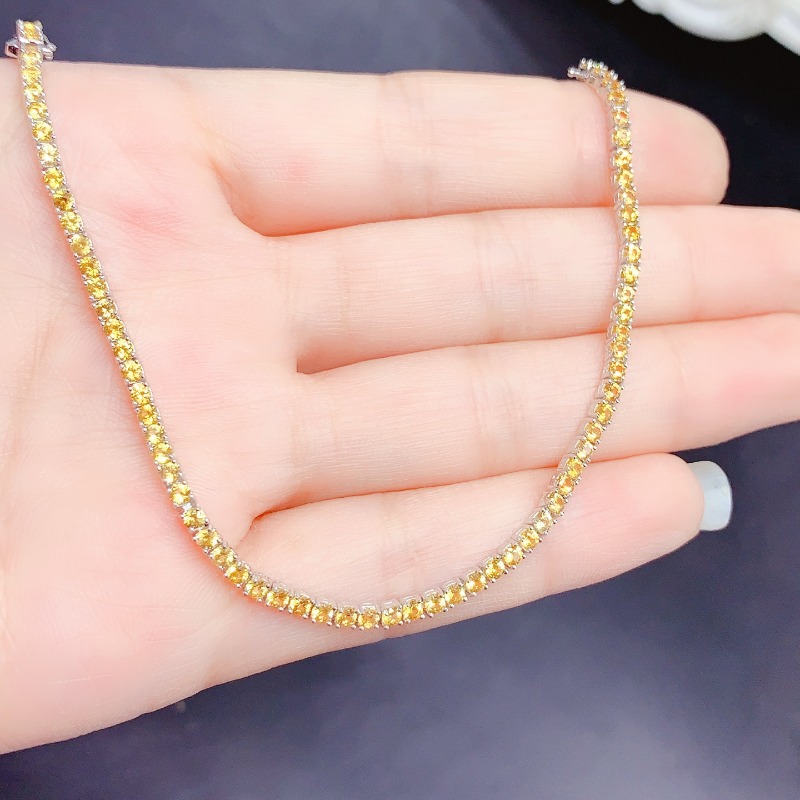 سوار تنس سيترين طبيعي شفاء الط - مراجعة Gemstone Bracelet Healing وسعره