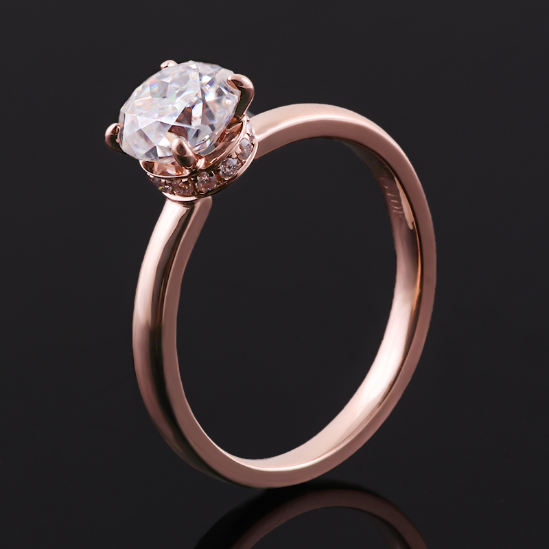 بروفانس 925 الفضة سوليتير خاتم - مراجعة Moissanite Ring وسعره