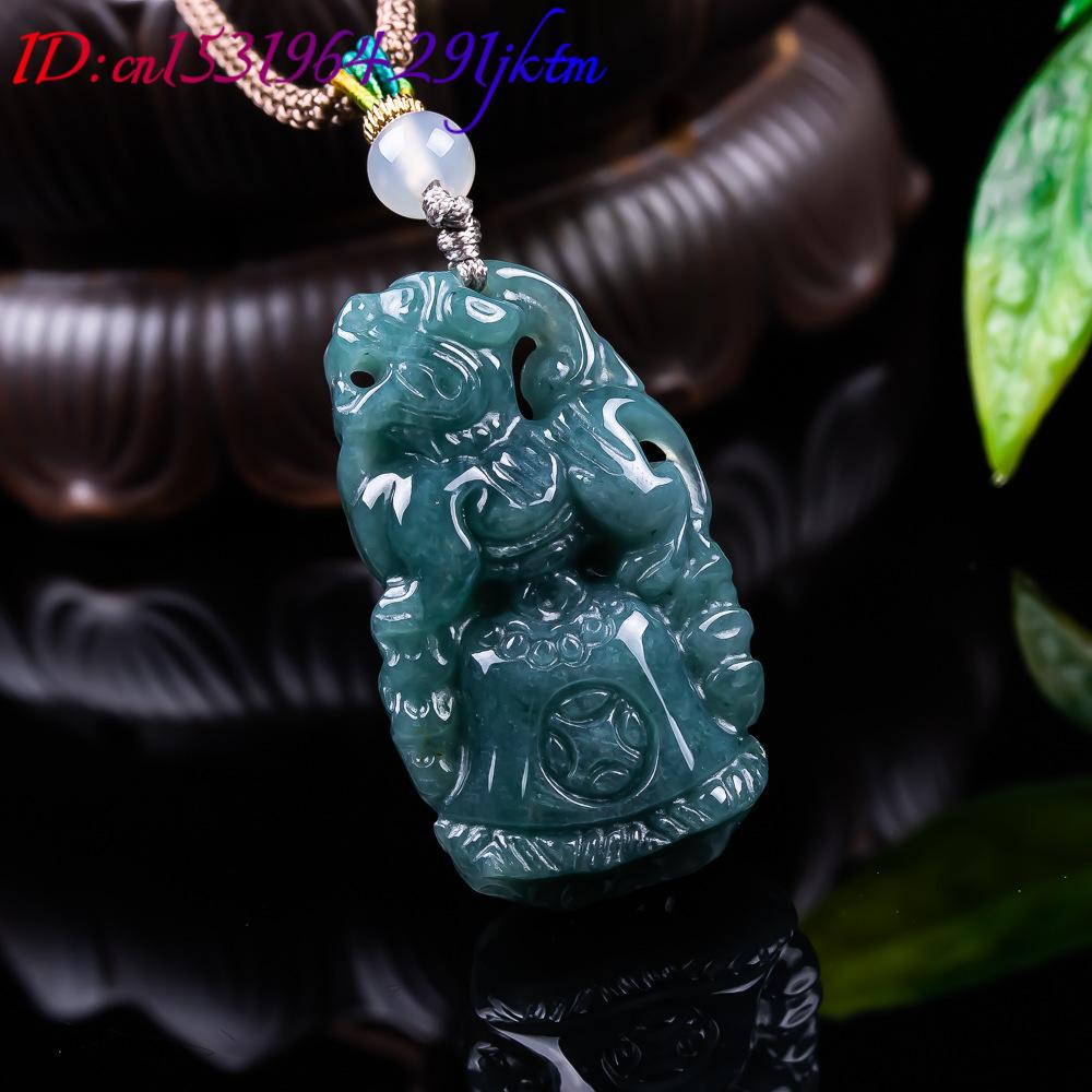 قلادة بيكسيو من اليشم البورمي، - مراجعة Necklace Pendant وسعره