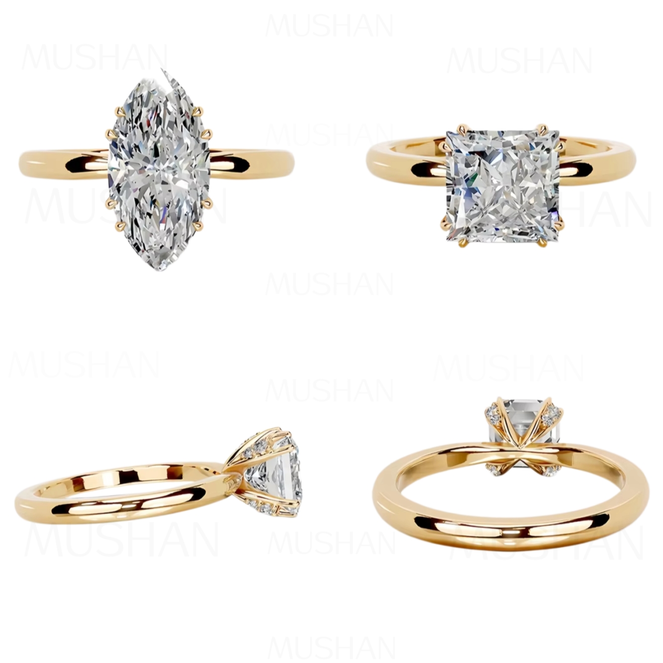 خواتم مجوهرات مخصصة من MUSHAN  - مراجعة Moissanite Ring وسعره
