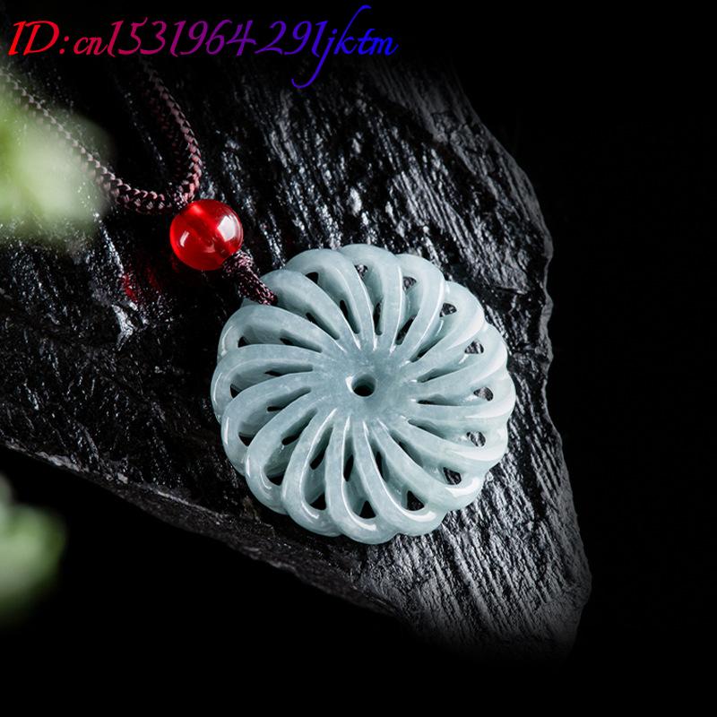قلادة زهرة من اليشم البورمي، إ - مراجعة Necklace Pendant وسعره