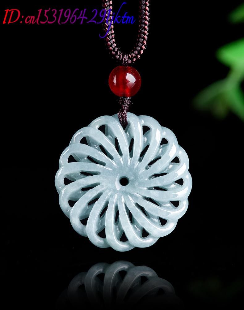 قلادة زهرة من اليشم البورمي، إ - مراجعة Necklace Pendant وسعره