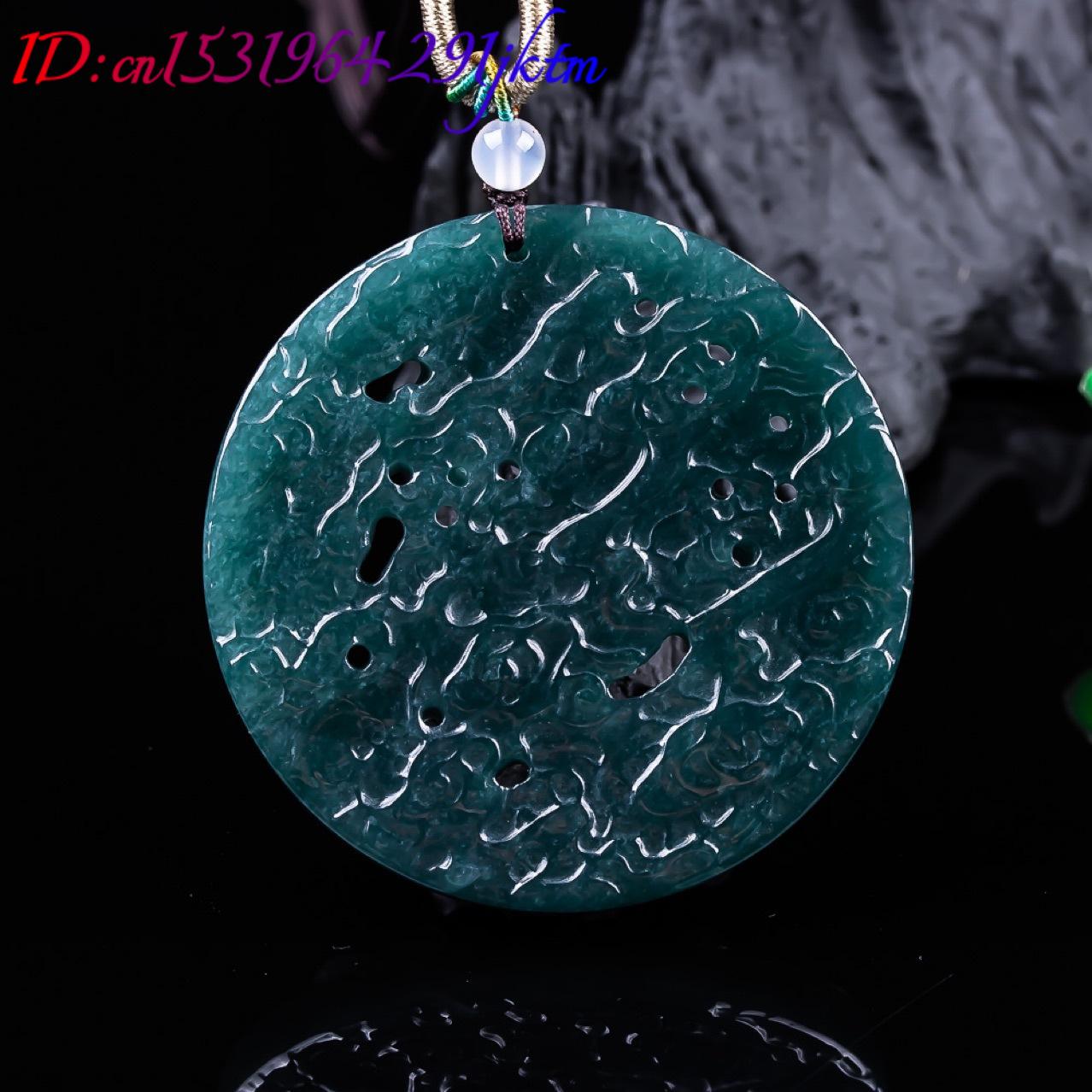 قلادة التنين من اليشم البورمي، - مراجعة Necklace Pendant وسعره