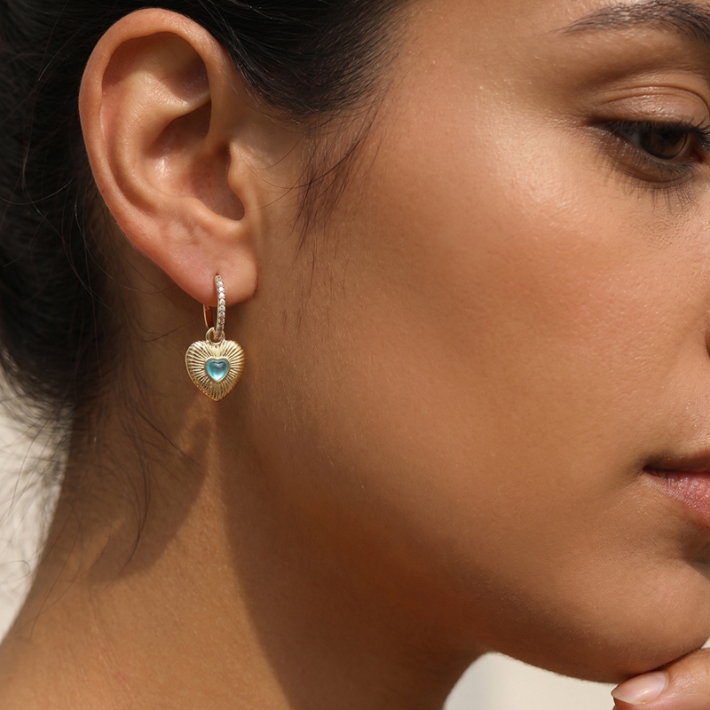 أقراط فضية عيار 925 على شكل قل - مراجعة Opal Earrings Dangle وسعره