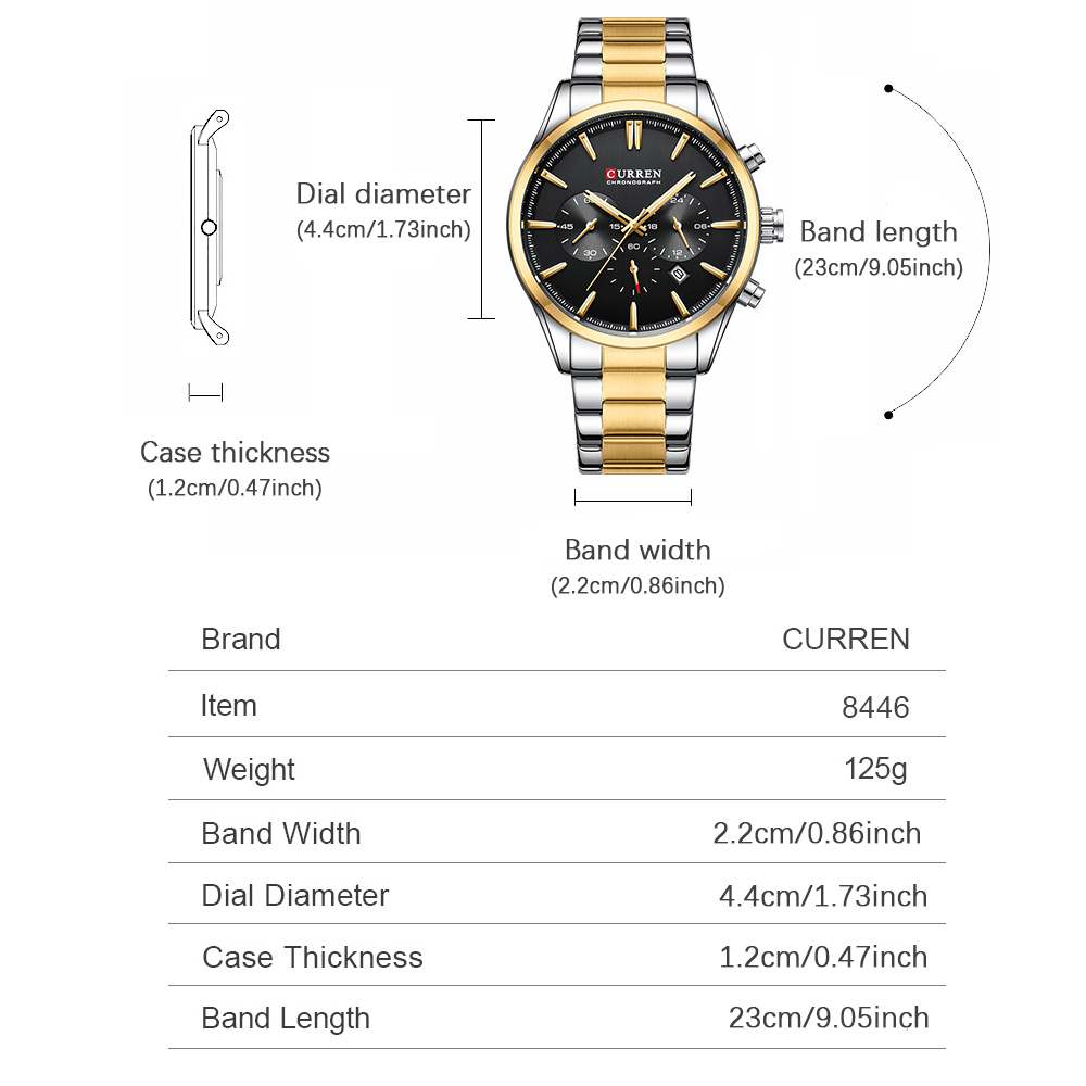 CURREN ساعات كوارتز كرونو رياض - مراجعة Jewellery Watches وسعره