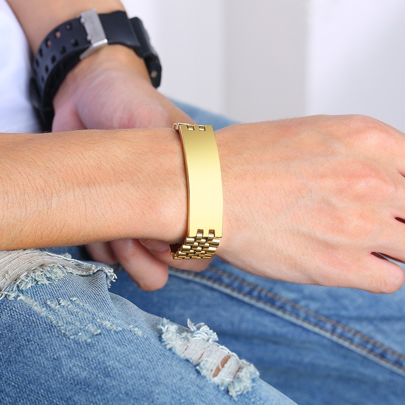Vnox رجل 15 مللي متر واسعة ID  - مراجعة Jewelry Watches Men وسعره