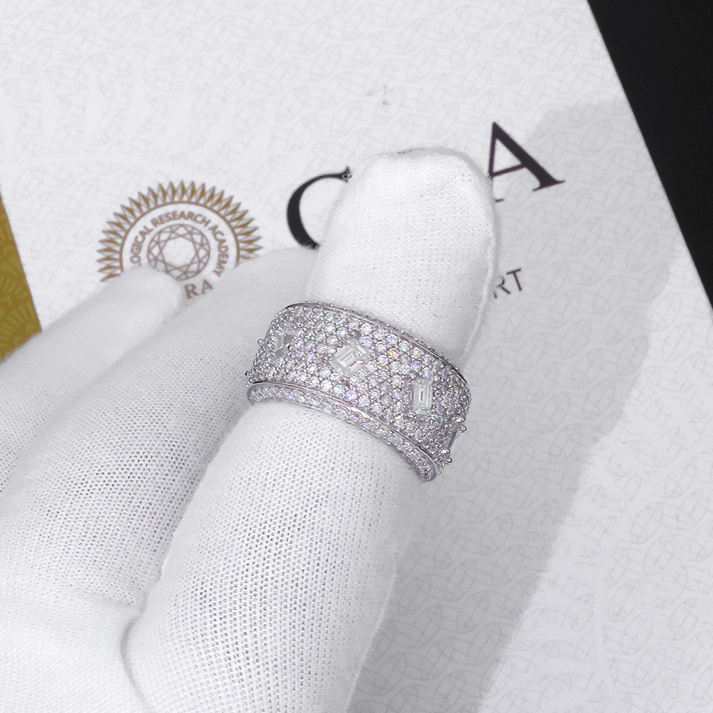 925 VVS مويسانيتي خاتم الهيب ه - مراجعة Moissanite Ring وسعره