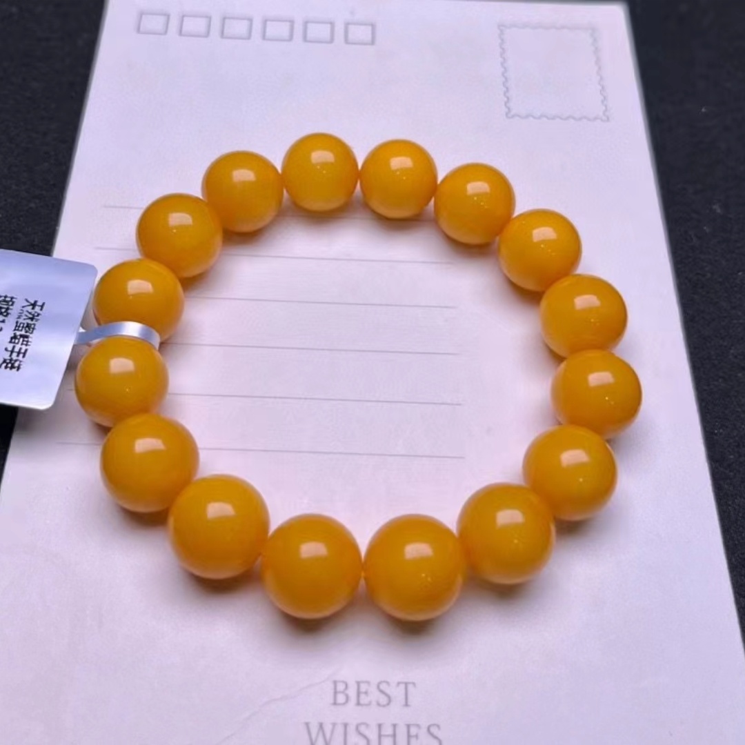 سوار من حجر الكهرمان الأصفر ال - مراجعة Gemstone Bracelet Healing وسعره
