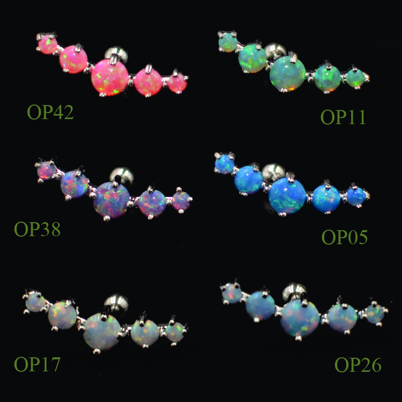 CHUANCI 1 قطعة الفولاذ المقاوم - مراجعة Opal Earrings Dangle وسعره