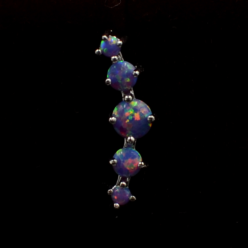 CHUANCI 1 قطعة الفولاذ المقاوم - مراجعة Opal Earrings Dangle وسعره