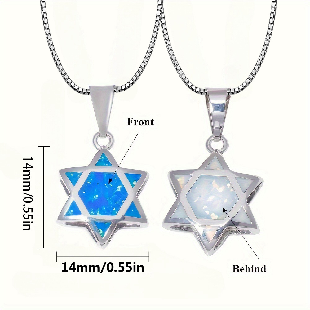 قلادة نجمة داود من حجر الأوبال - مراجعة Jewelry & Watches Bench وسعره