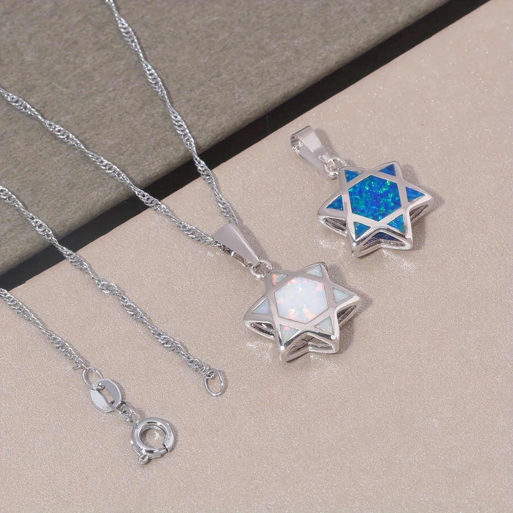 قلادة نجمة داود من حجر الأوبال - مراجعة Jewelry & Watches Bench وسعره