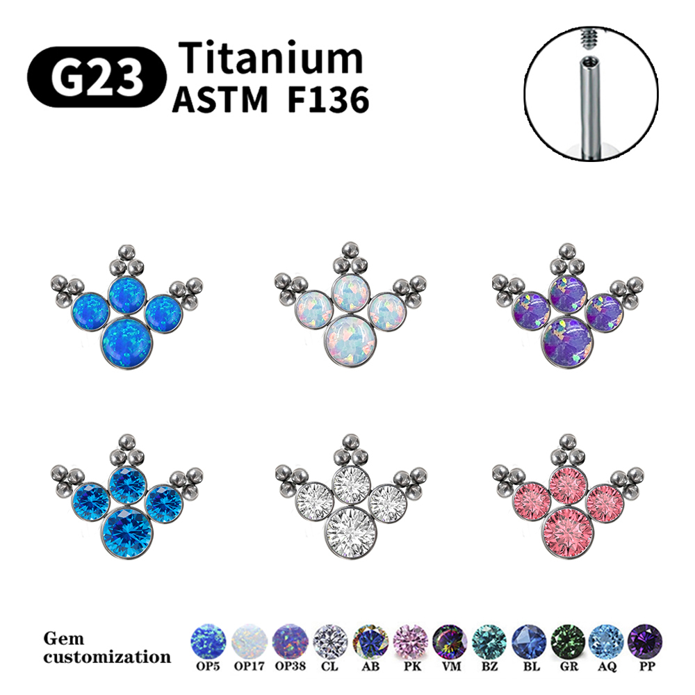 أقراط تيتانيوم G23 للنساء مع ح - مراجعة Opal Earrings Dangle وسعره